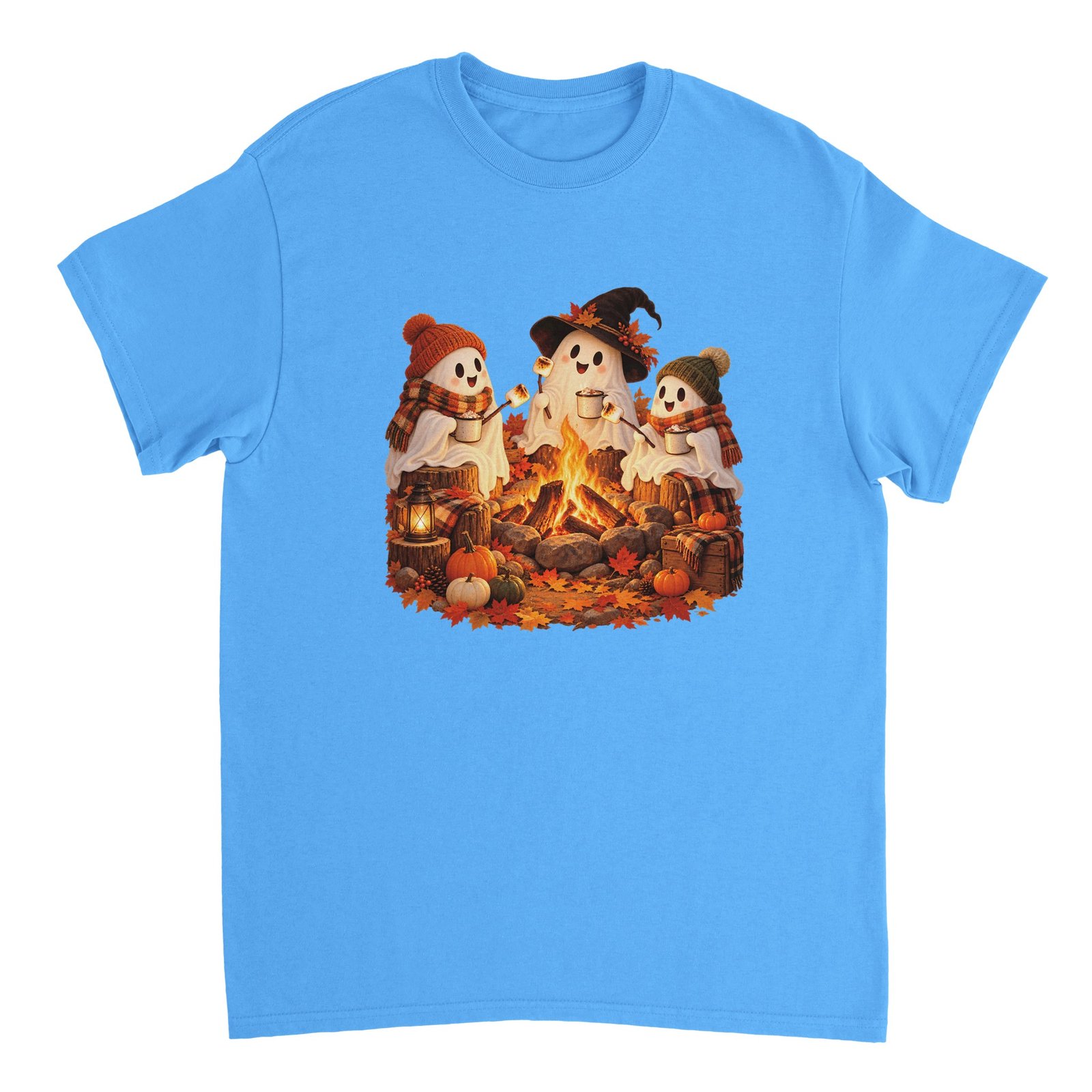 Ghost Campfire Halloween Shirt – Cute Ghosts Roasting Marshmallows Fall T-Shirt 8 4ea4f3df-0aa1-471a-8ee4-72865b5b812b