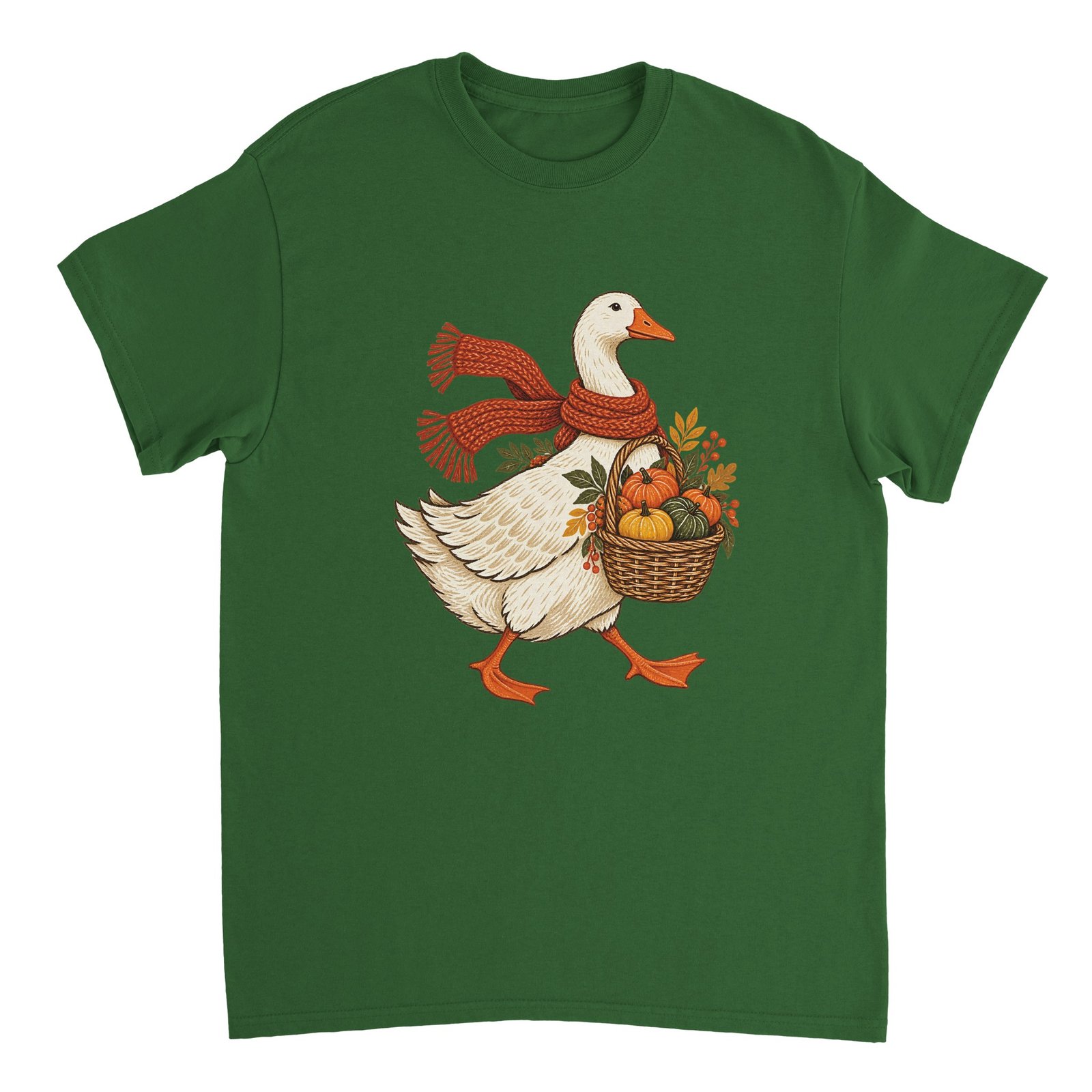 Autumn Goose Pumpkin Shirt – Cute Fall Harvest Goose with Scarf Graphic T-Shirt 5 53cf5ea6-fc11-4896-b3e0-7c6a5dc04eb8