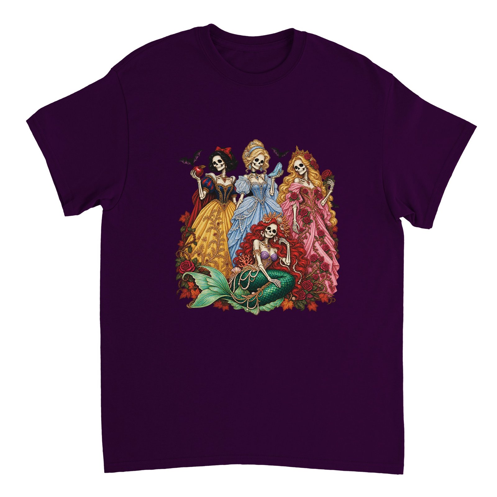 Halloween Skeleton Princesses T-Shirt – Gothic Fairy Tale Graphic Tee 6 57e632c0-e403-4fff-828c-07dcad408e34