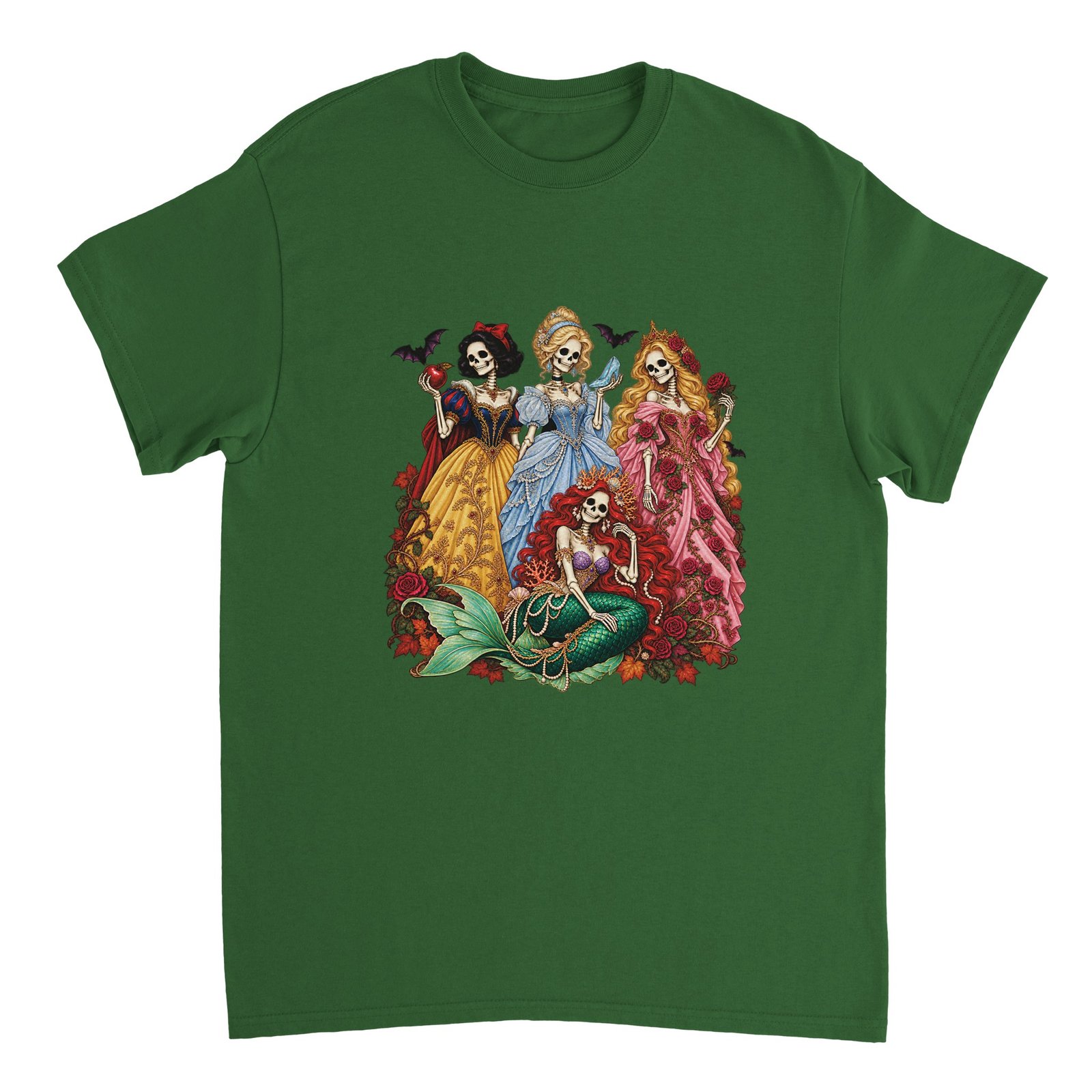 Halloween Skeleton Princesses T-Shirt – Gothic Fairy Tale Graphic Tee 10 58f01700-e190-474e-b34b-b849f7a7e340