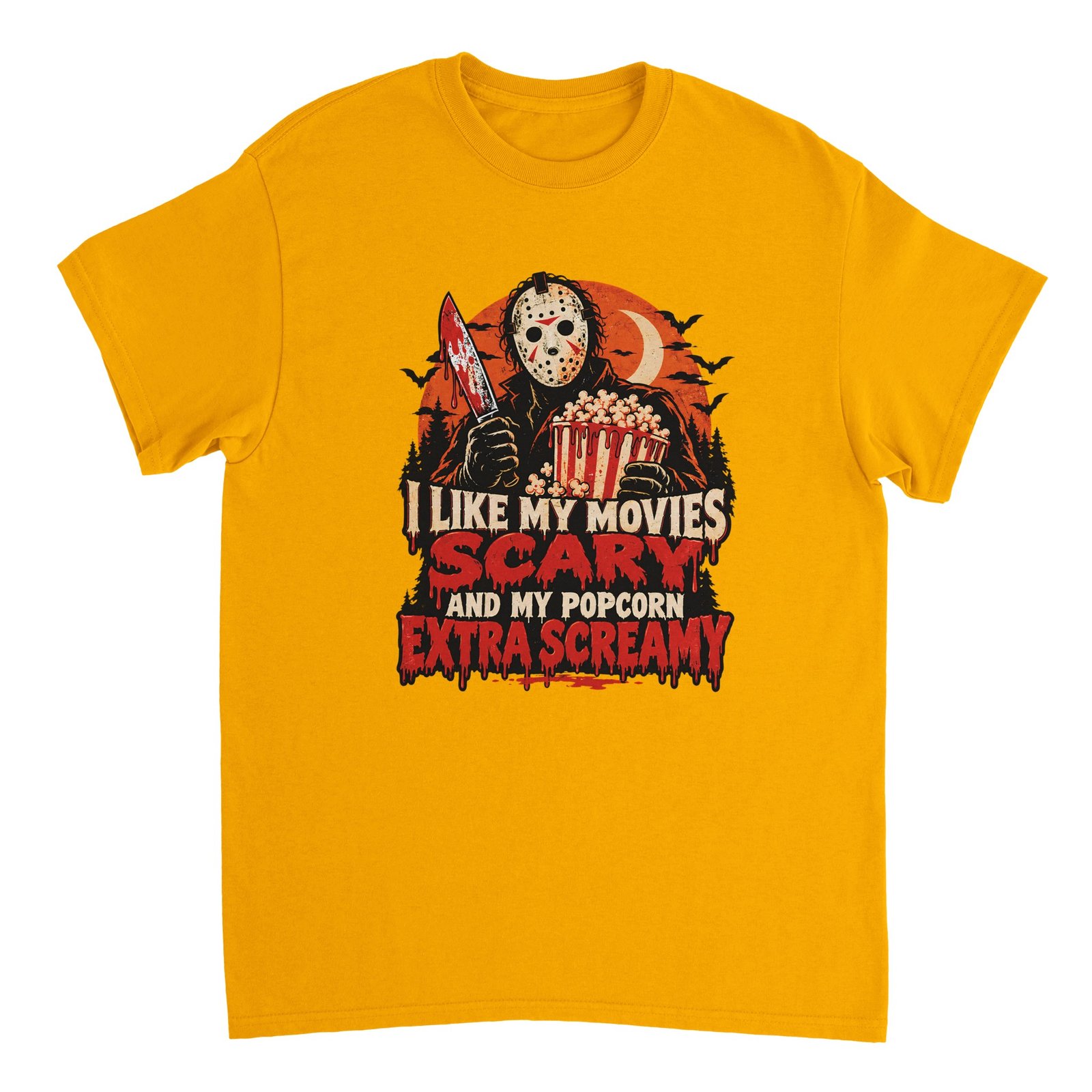 Jason Voorhees Funny Horror Movie T-Shirt – Extra Screamy Popcorn Halloween Shirt 3 605478a9-f1f3-4629-b4cb-c993e4bb1fe1