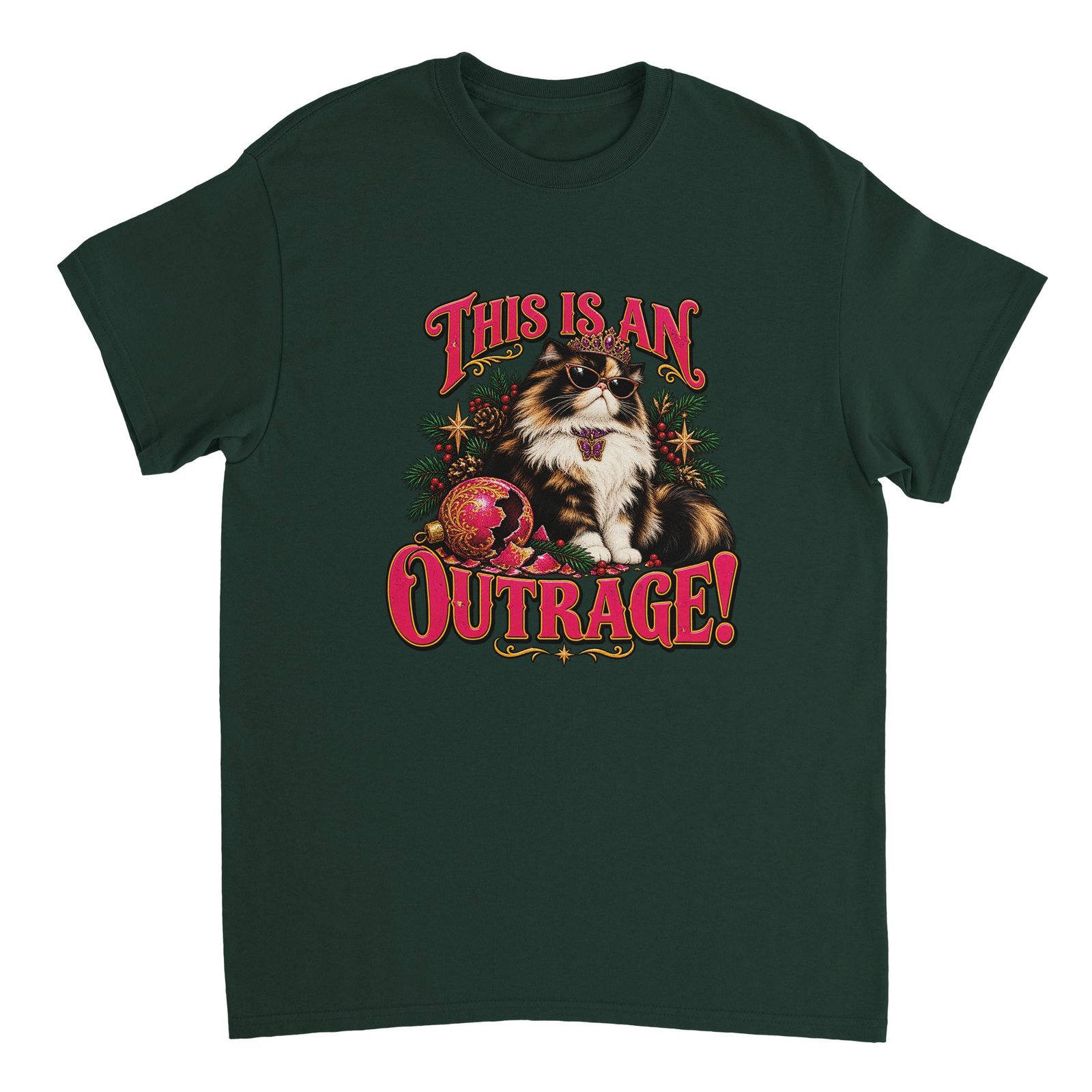 Dungeon Crawler Carl DCC Shirt - This Is An Outrage! Tiara Cat Heavyweight Unisex Tee 8 61d6fd7f-2b84-4e20-b758-396f04882eff