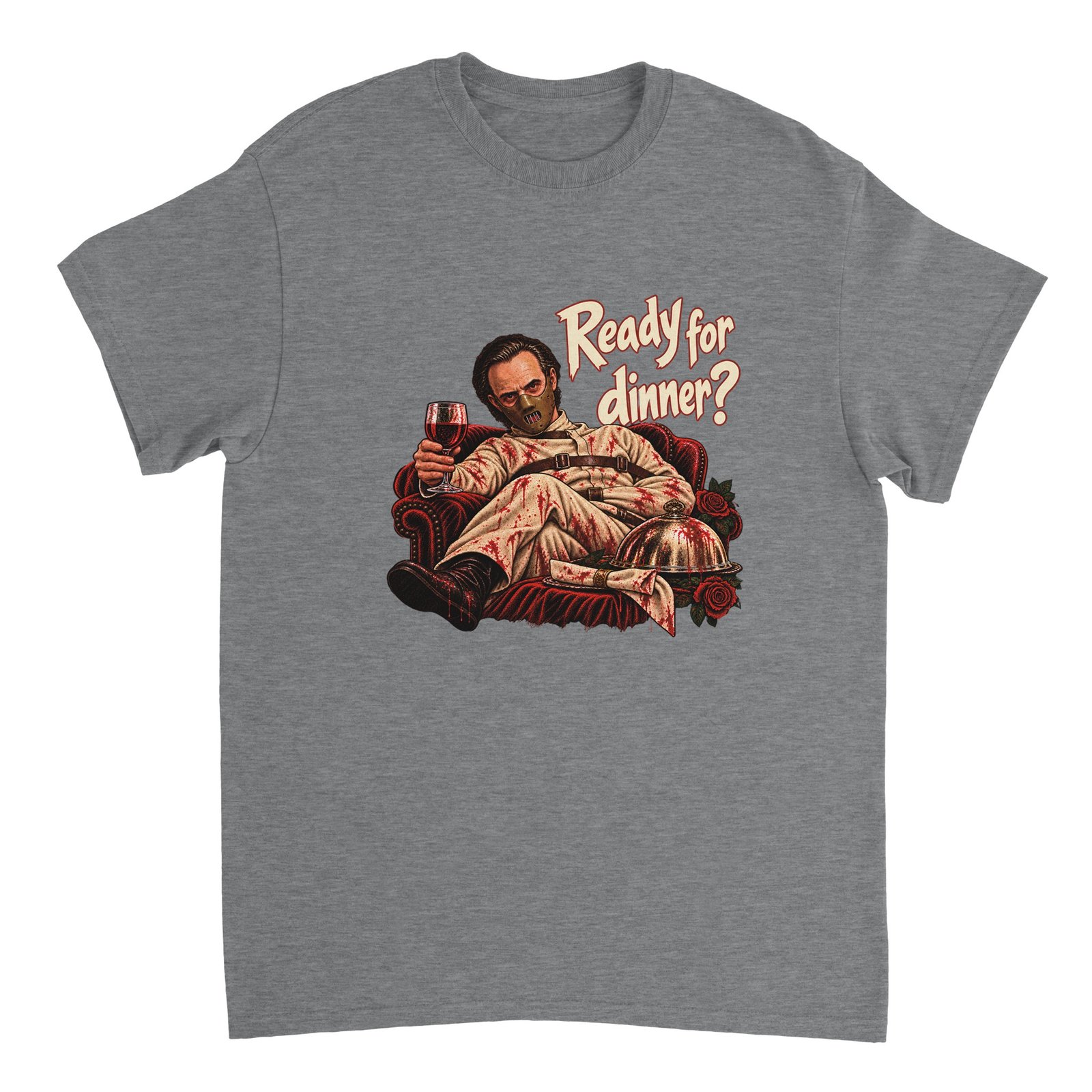 Hannibal Lecter Shirt | Funny Ready for Dinner Halloween Heavyweight Tee 11 6863b8ee-4ba9-4913-ac35-b7d85bf3ab09