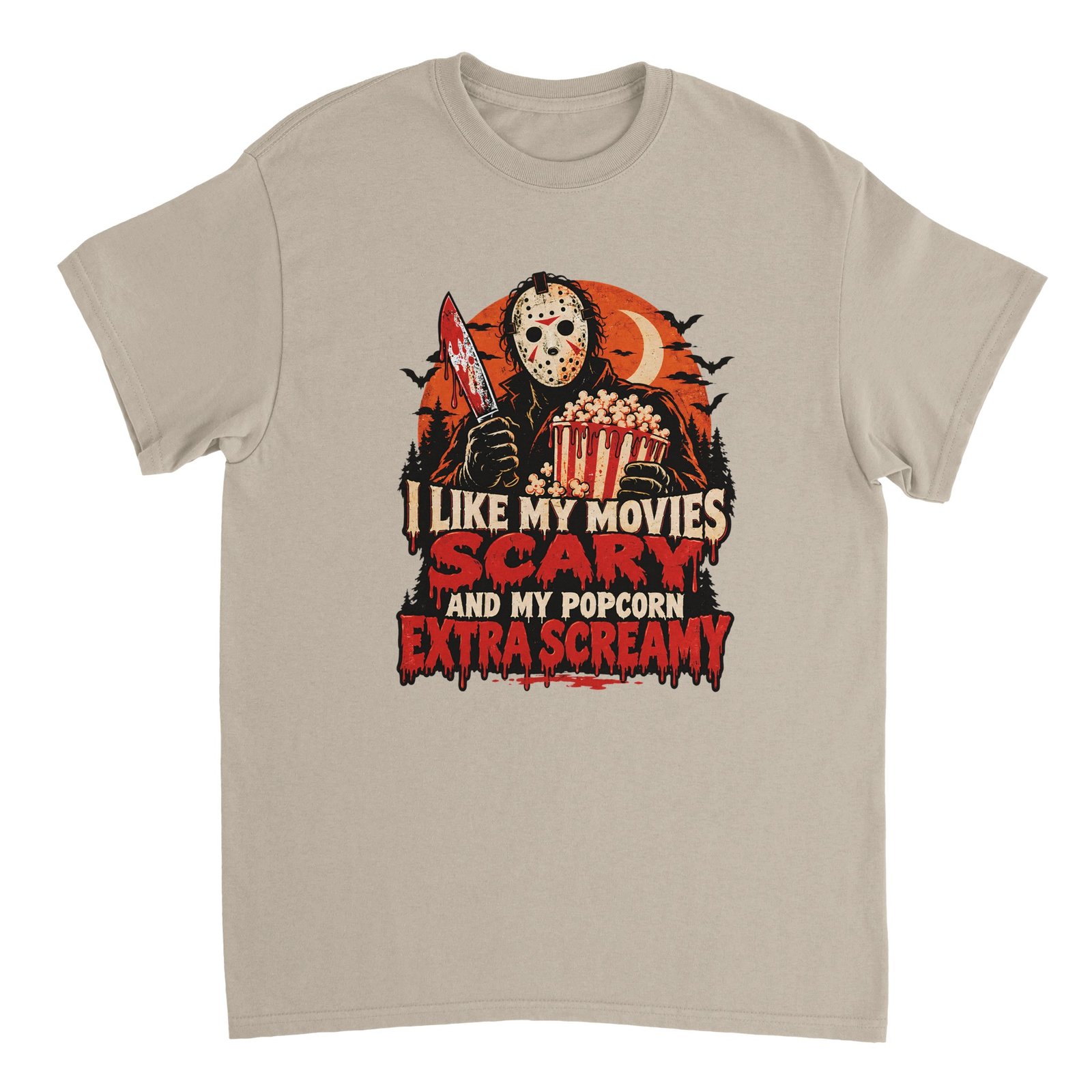 Jason Voorhees Funny Horror Movie T-Shirt – Extra Screamy Popcorn Halloween Shirt 13 809c7f13-eeb9-4517-9b8d-1cbc30e16835