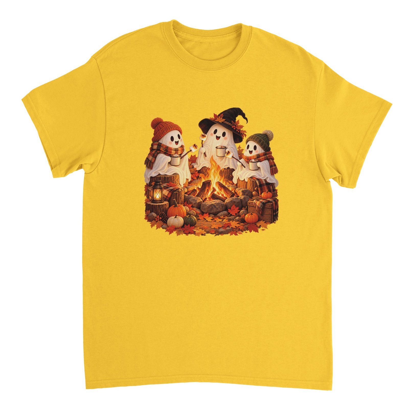 Ghost Campfire Halloween Shirt – Cute Ghosts Roasting Marshmallows Fall T-Shirt 13 81fe7fc6-306a-4c24-8d51-7b9196b9f3b2