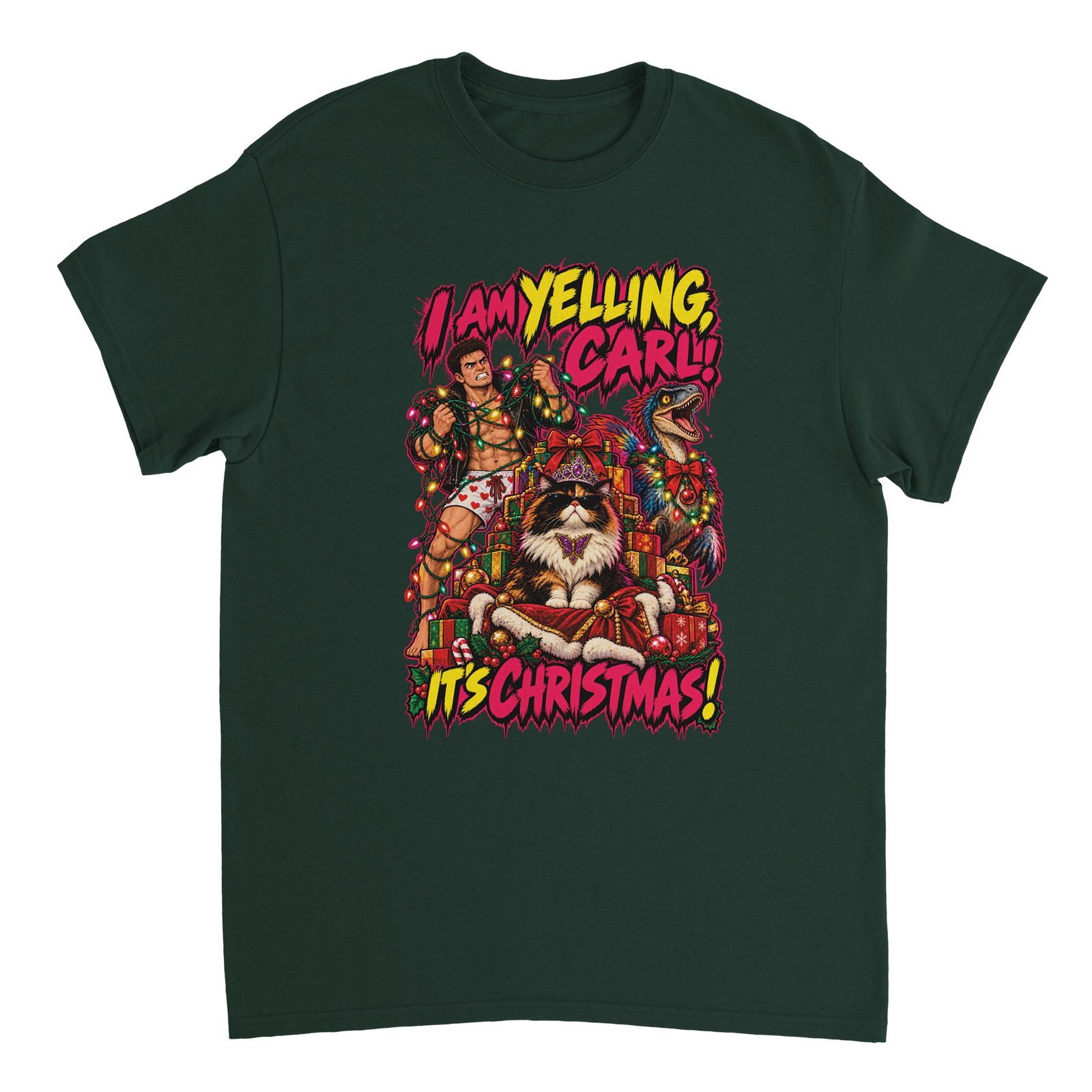 Dungeon Crawler Carl Christmas Shirt - I Am Yelling, Carl! It's Christmas! Heavyweight Unisex Tee 9 891c84ec-3a71-4967-8399-c85f5b0c1ce9