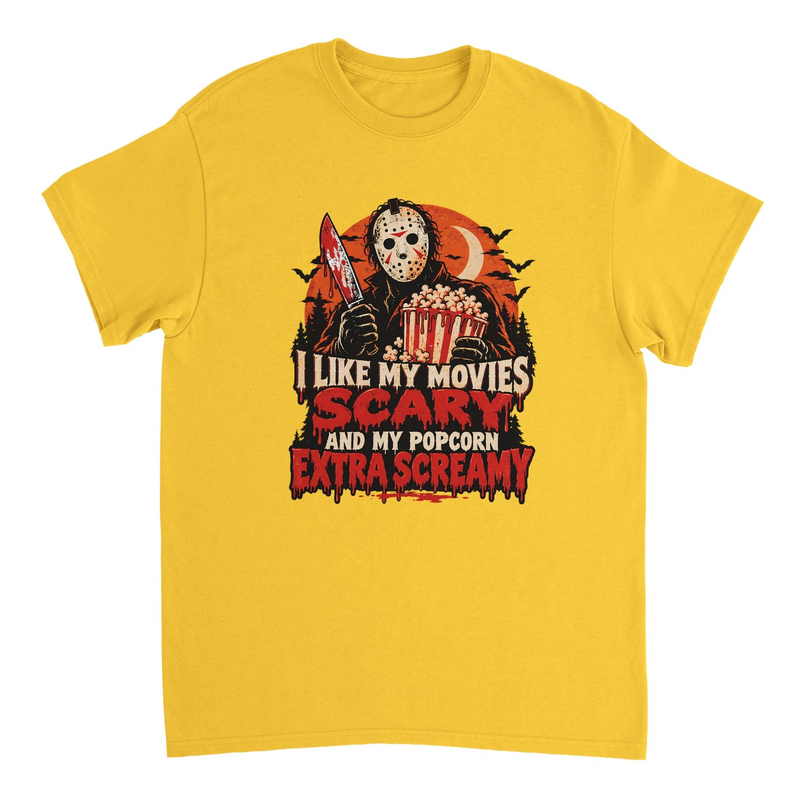 Jason Voorhees Funny Horror Movie T-Shirt – Extra Screamy Popcorn Halloween Shirt 6 8a0c0d91-a45d-4a29-b846-d9b69530a67e