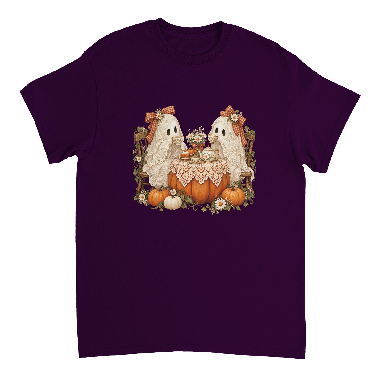 Pumpkin Ghost Tea Party Shirt – Cute Cottagecore Halloween Ghosts T-Shirt 10 8df18967-cd2f-414e-8f73-22674d9f3584