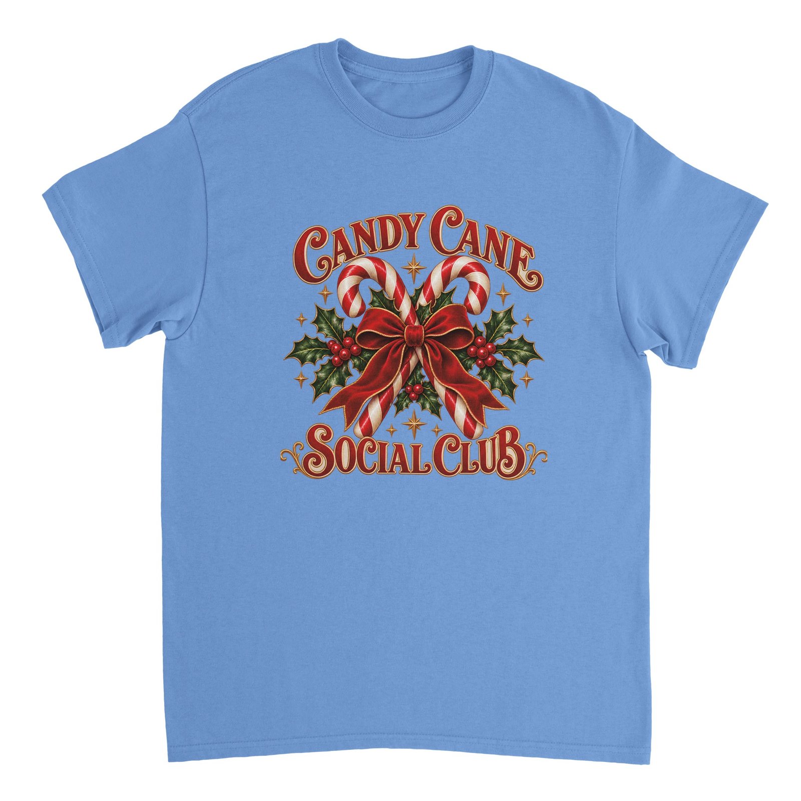 Candy Cane Social Club Shirt - Vintage Christmas Heavyweight Unisex Tee 13 91a9a6f5-f35e-4d72-ac35-44ee98afb90b