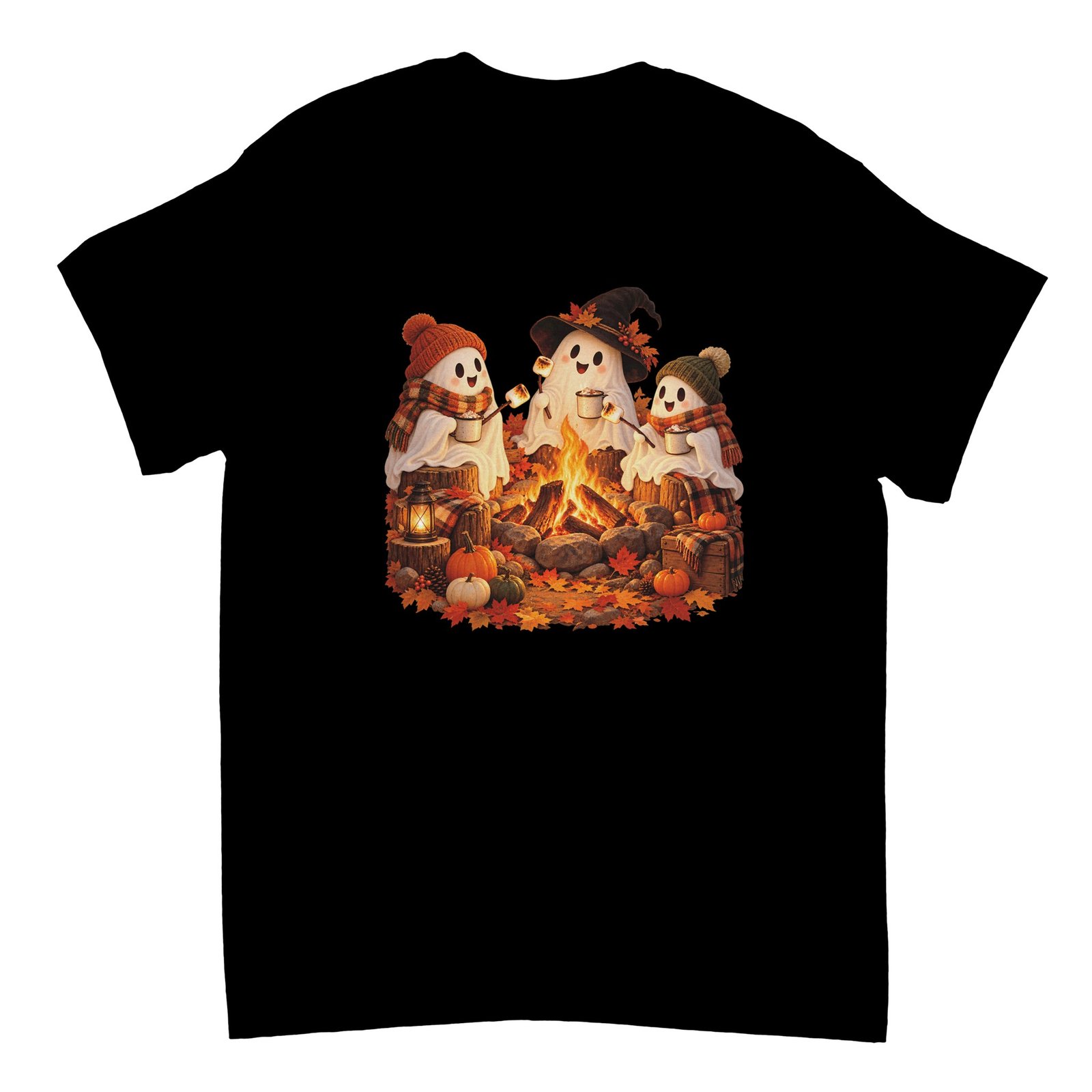Ghost Campfire Halloween Shirt – Cute Ghosts Roasting Marshmallows Fall T-Shirt 4 97bb1e45-2d7f-4e0c-9583-a801cd68d552