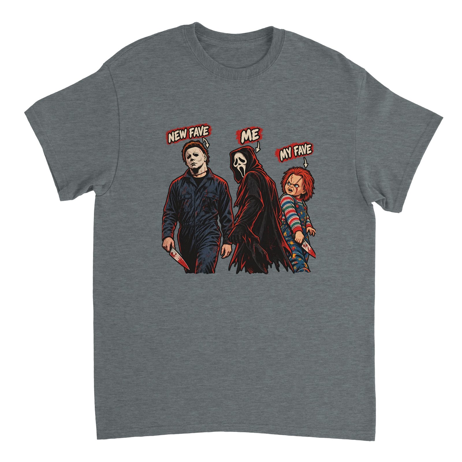 Michael Myers Ghostface Chucky Shirt – Funny Halloween Horror Villains T-Shirt 10 98f4cd1d-d569-4ecc-91ba-96b29b5d268e