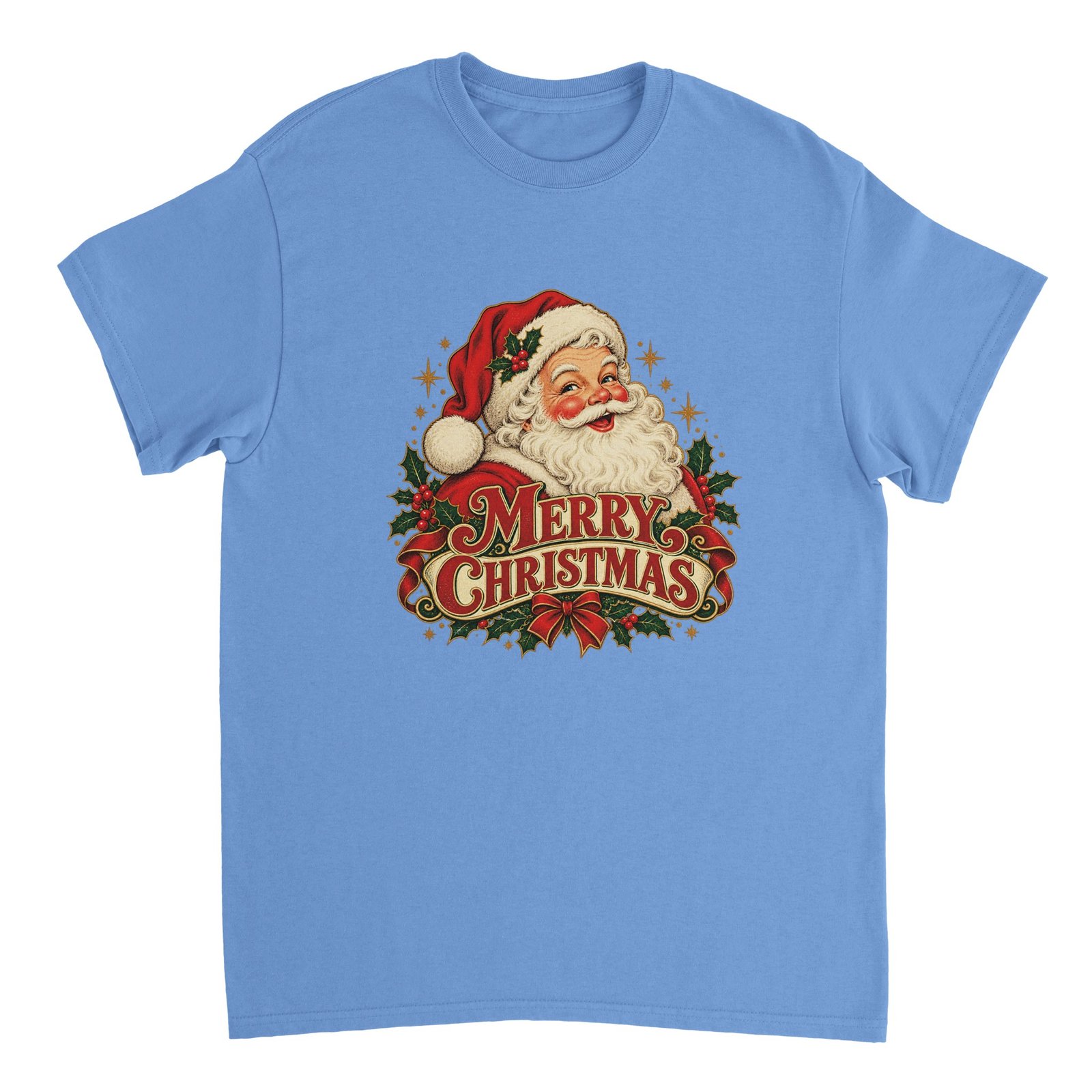Merry Christmas Santa Shirt - Vintage Smiling Santa Heavyweight Unisex Tee 5 9e863c0d-b031-4bc8-87ae-51d729788de2