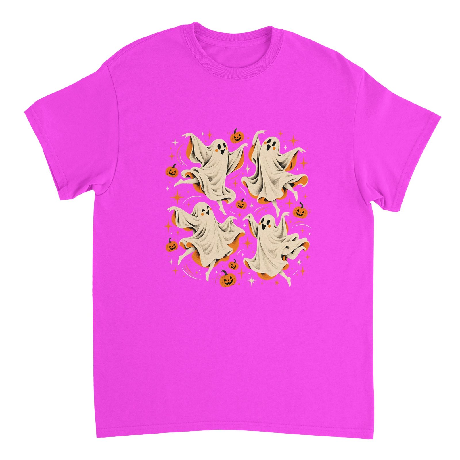 Dancing Ghosts Halloween Shirt – Cute Spooky Ghosts & Pumpkins Graphic T-Shirt 3 a2fe1fcd-d068-44d8-adfb-65ac79e8af0a