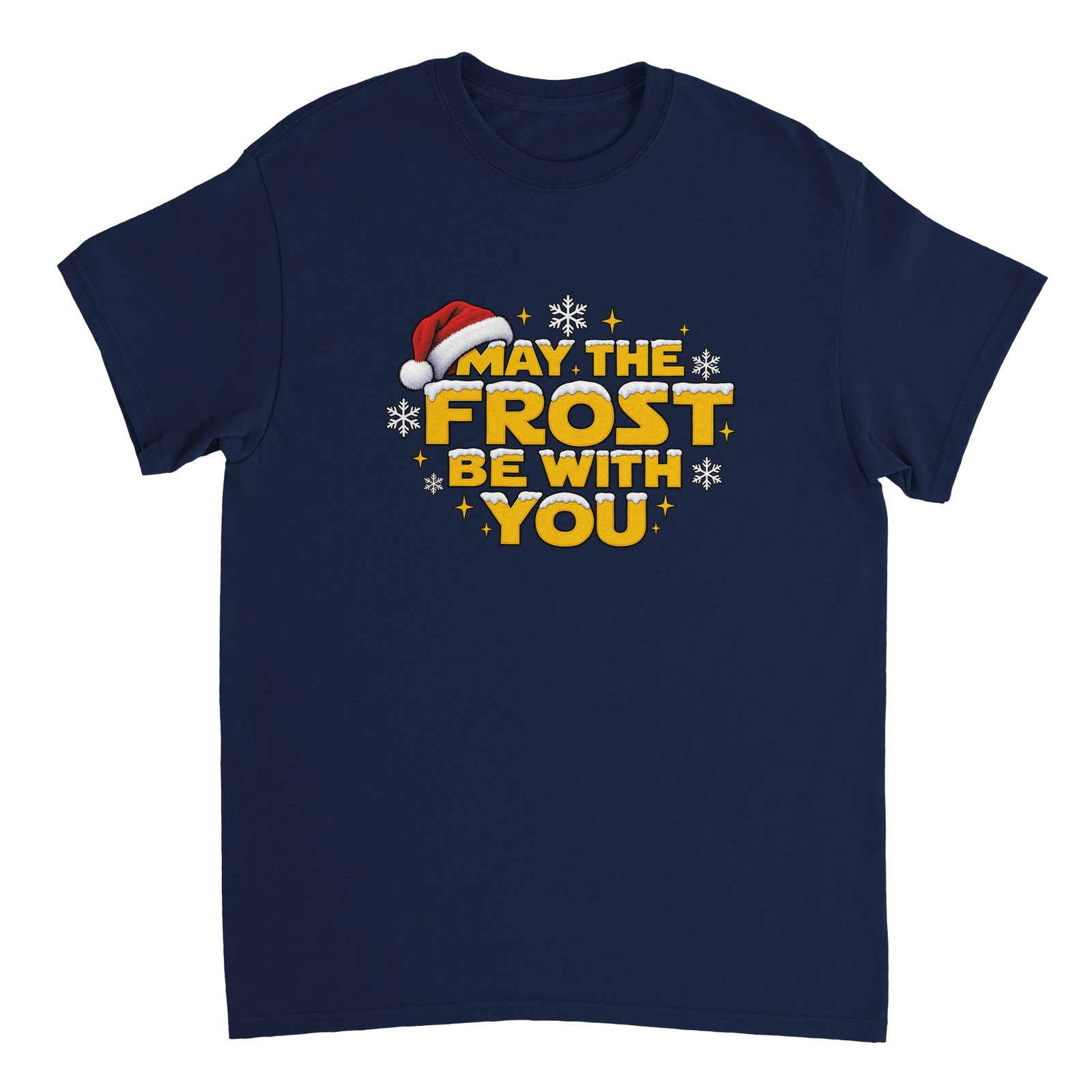 May the Frost Be With You Christmas Shirt - Snowy Gold Lettering Heavyweight Unisex Tee 10 a401bff1-4438-4c85-8966-8b275926dc52