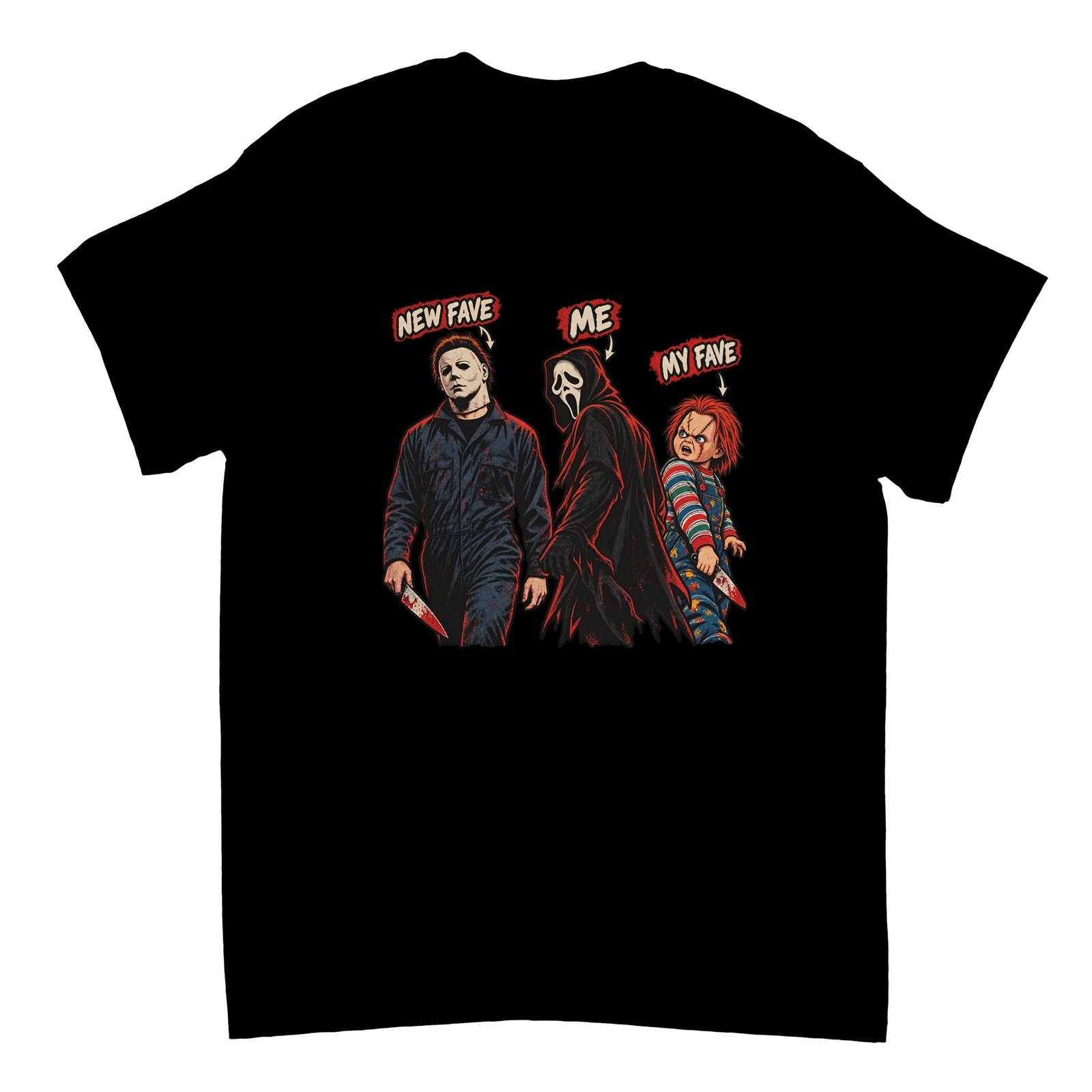 Michael Myers Ghostface Chucky Shirt – Funny Halloween Horror Villains T-Shirt 11 a80d1257-df91-42a2-9663-09457e403cb2