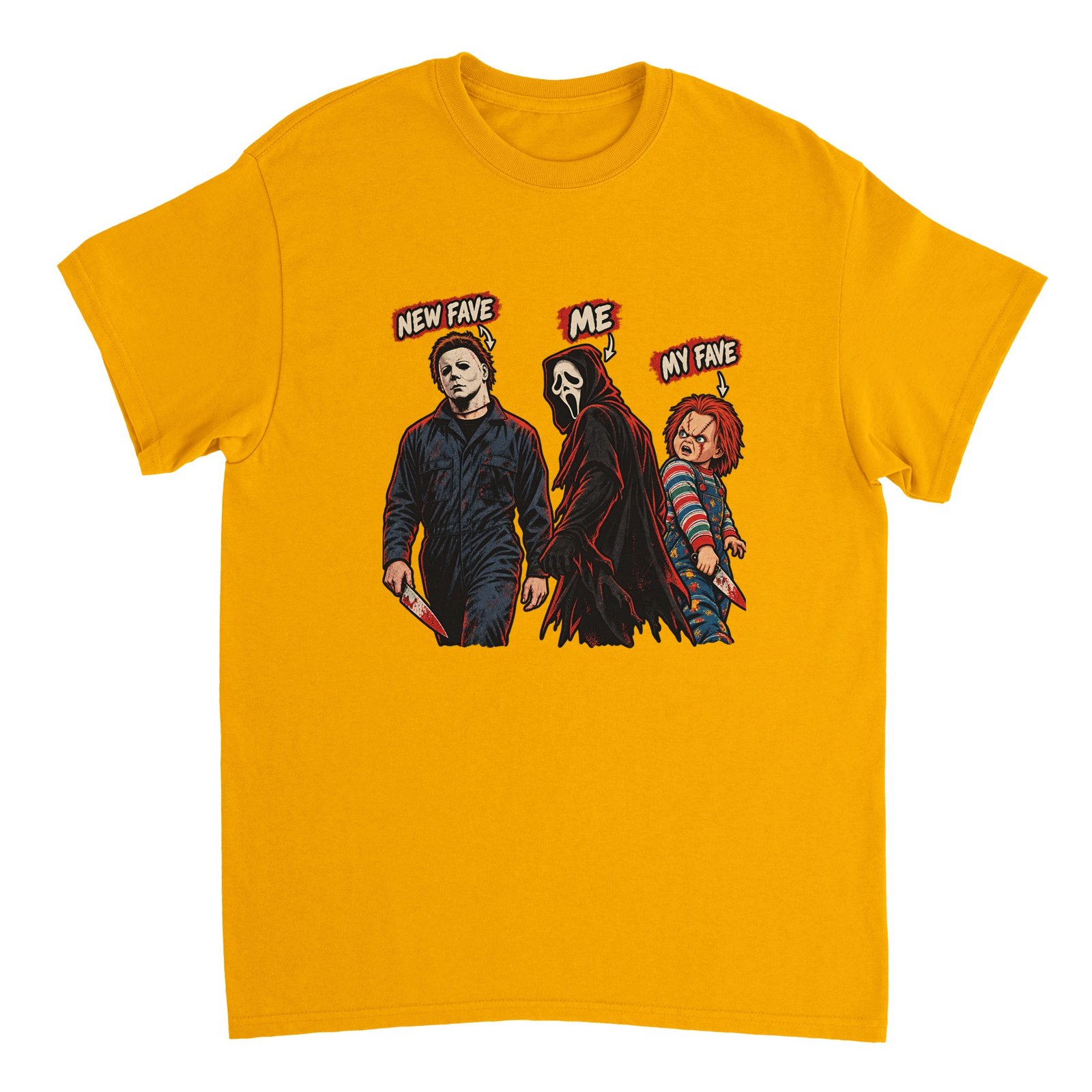 Michael Myers Ghostface Chucky Shirt – Funny Halloween Horror Villains T-Shirt 12 ad2f1538-ef28-418d-b4ec-21ca420ef97f