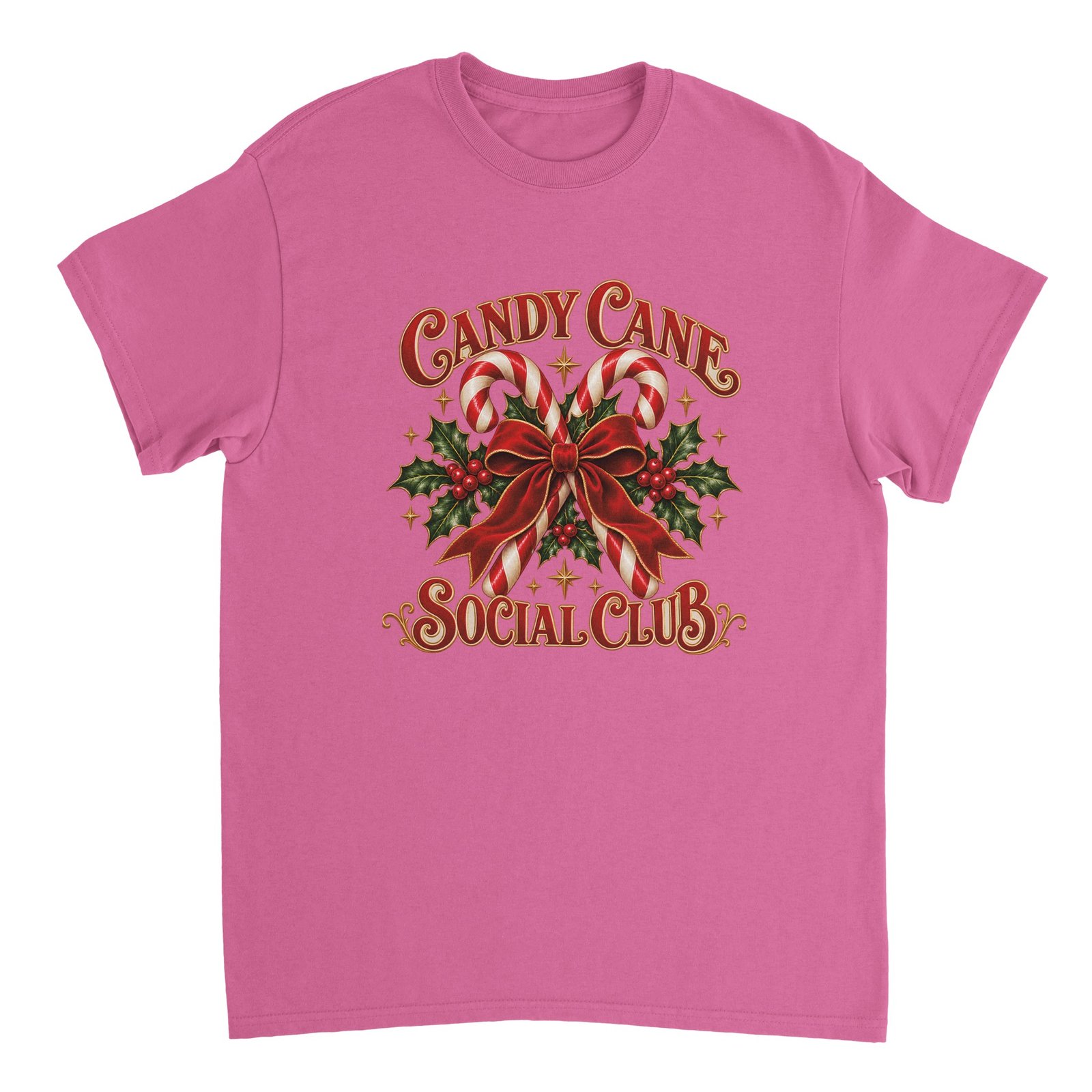 Candy Cane Social Club Shirt - Vintage Christmas Heavyweight Unisex Tee 3 aea0428d-32f5-4078-82ee-78ace6cc6f12