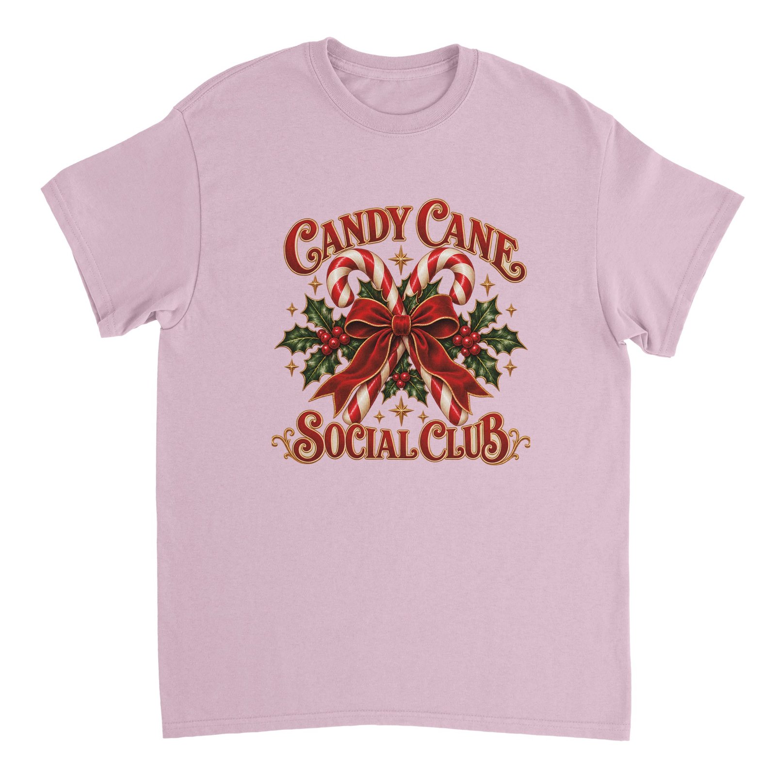 Candy Cane Social Club Shirt - Vintage Christmas Heavyweight Unisex Tee 5 b190019a-a0e4-45c4-94ce-fcca2788aa77