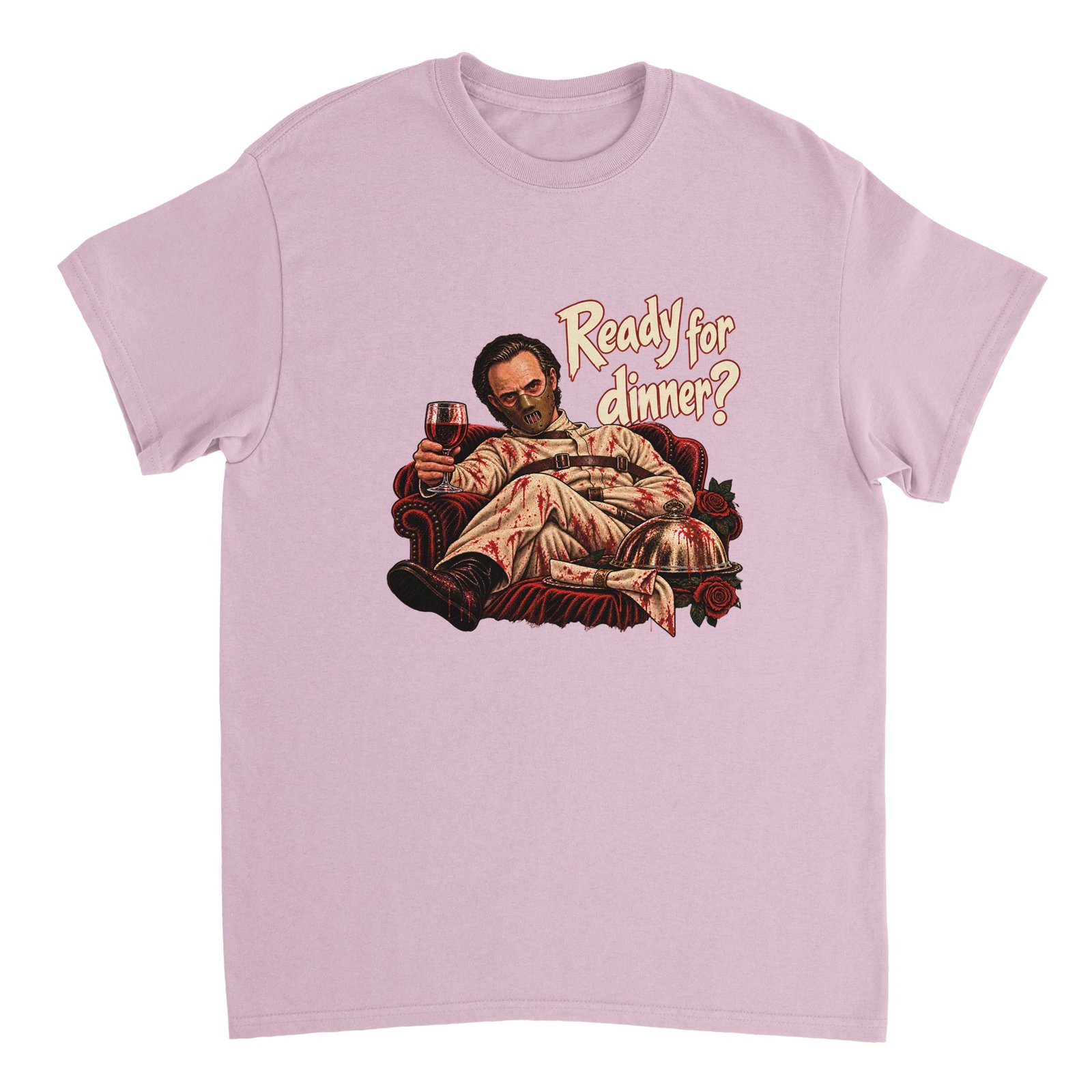 Hannibal Lecter Shirt | Funny Ready for Dinner Halloween Heavyweight Tee 4 b595bf07-c157-4ab9-b48d-3306329375a2