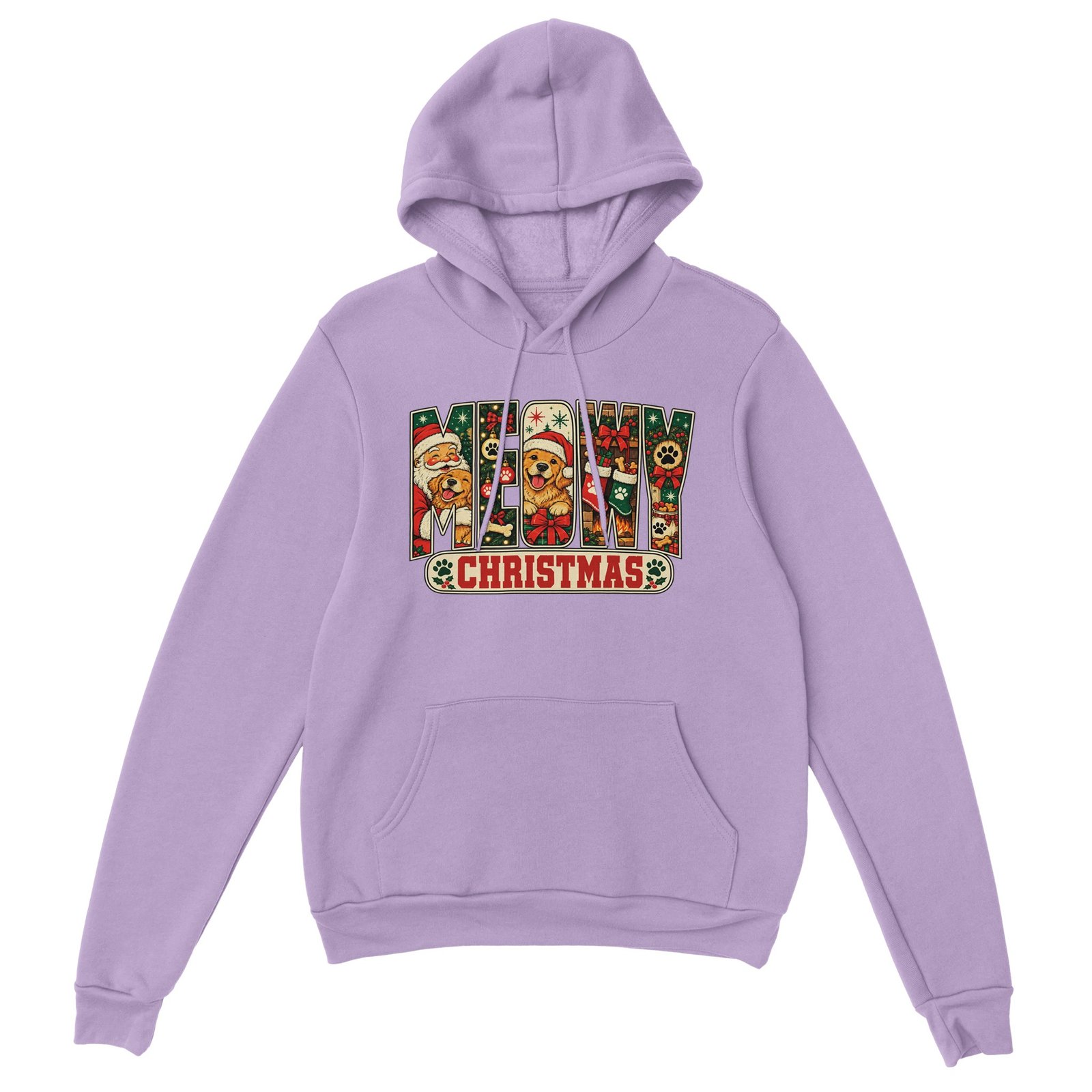 Meowy Christmas Hoodie - Santa and Golden Retriever Classic Unisex Pullover Hoodie 9 ba2bf944-2f56-46e8-bd4b-542857349aec