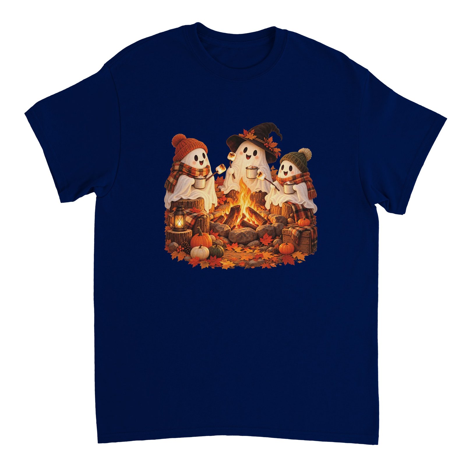 Ghost Campfire Halloween Shirt – Cute Ghosts Roasting Marshmallows Fall T-Shirt 11 bc34f13c-9722-4722-a20b-5a4cfb78dc87
