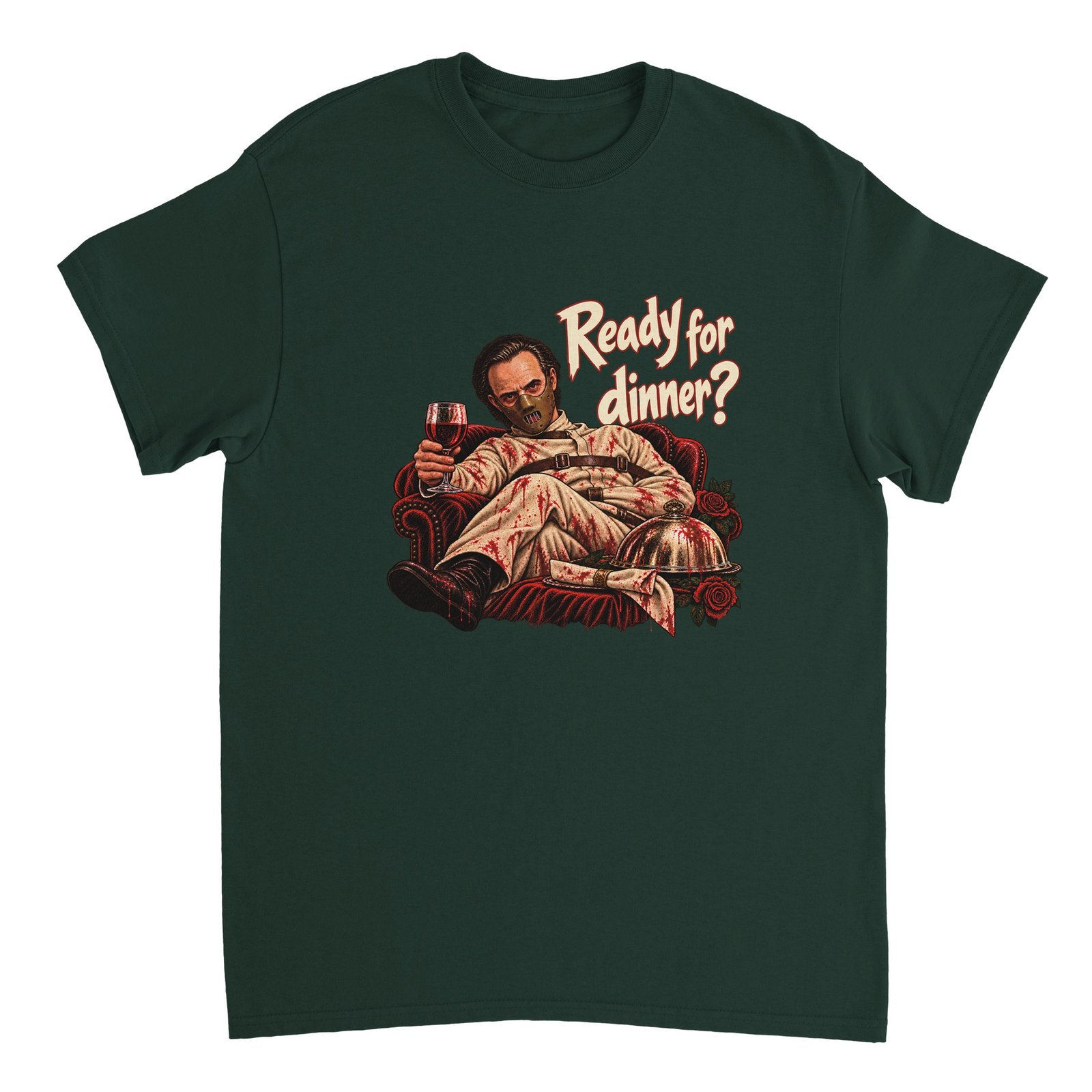 Hannibal Lecter Shirt | Funny Ready for Dinner Halloween Heavyweight Tee 13 c63f493c-82af-4f4c-a92c-f898edcbd0b1