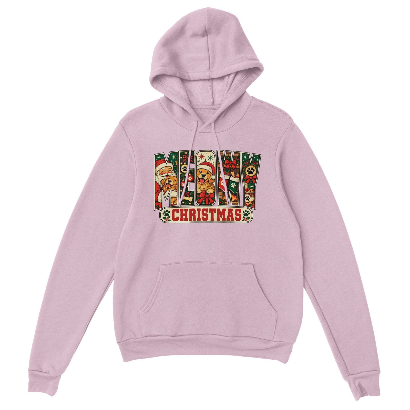Meowy Christmas Hoodie - Santa and Golden Retriever Classic Unisex Pullover Hoodie 7 d553e9bd-6e15-40cf-b24c-be5b007b6548