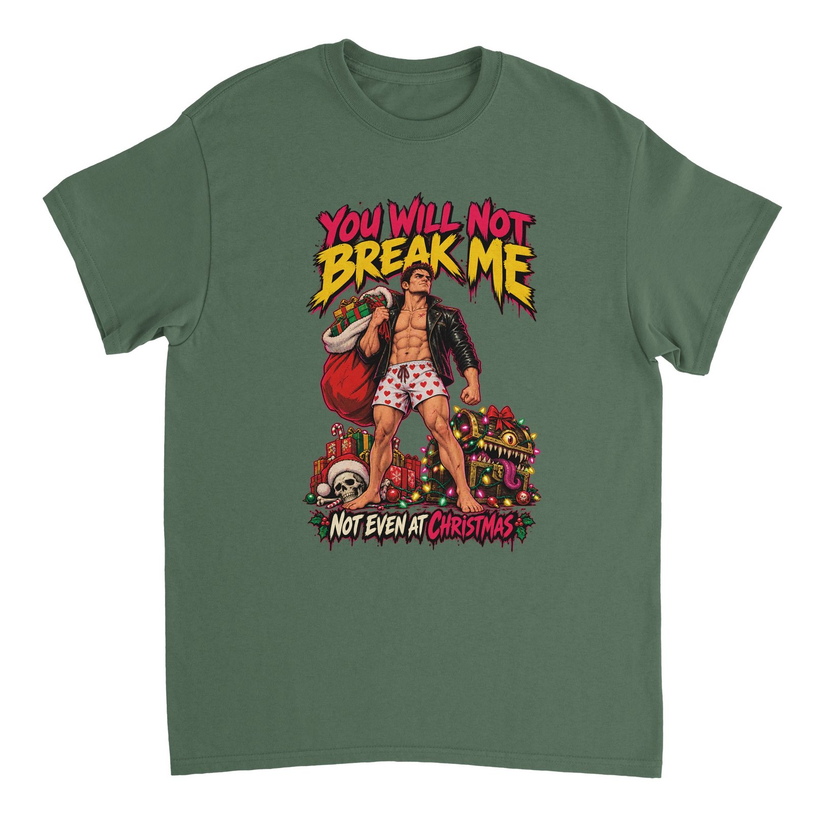 Dungeon Crawler Carl Shirt - You Will Not Break Me, Not Even at Christmas Heavyweight Tee 3 d8b1df14-0e10-477a-82fb-4a3b9b0cc663