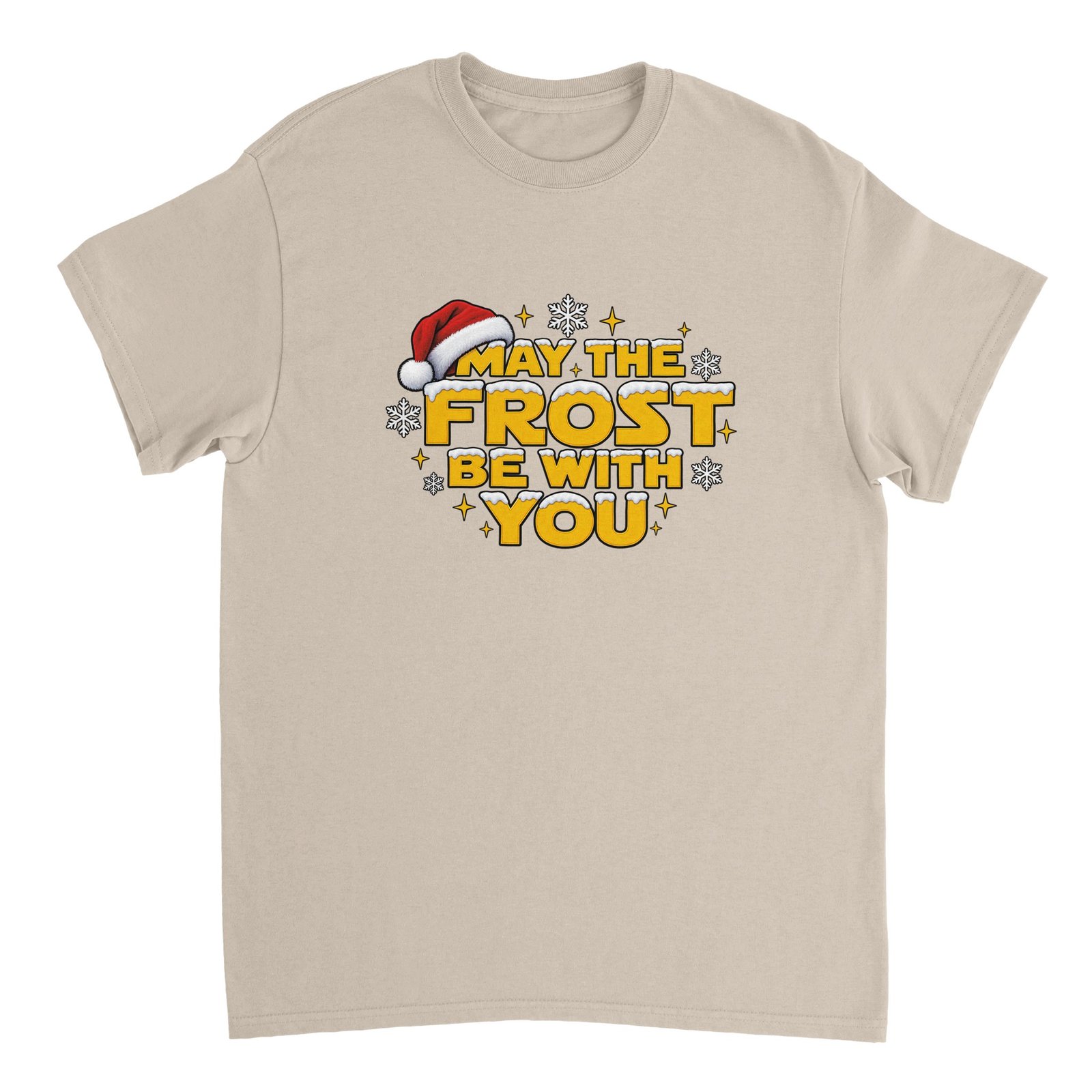 May the Frost Be With You Christmas Shirt - Snowy Gold Lettering Heavyweight Unisex Tee 7 e315be3e-6eb0-40ba-800f-f30a195a6891