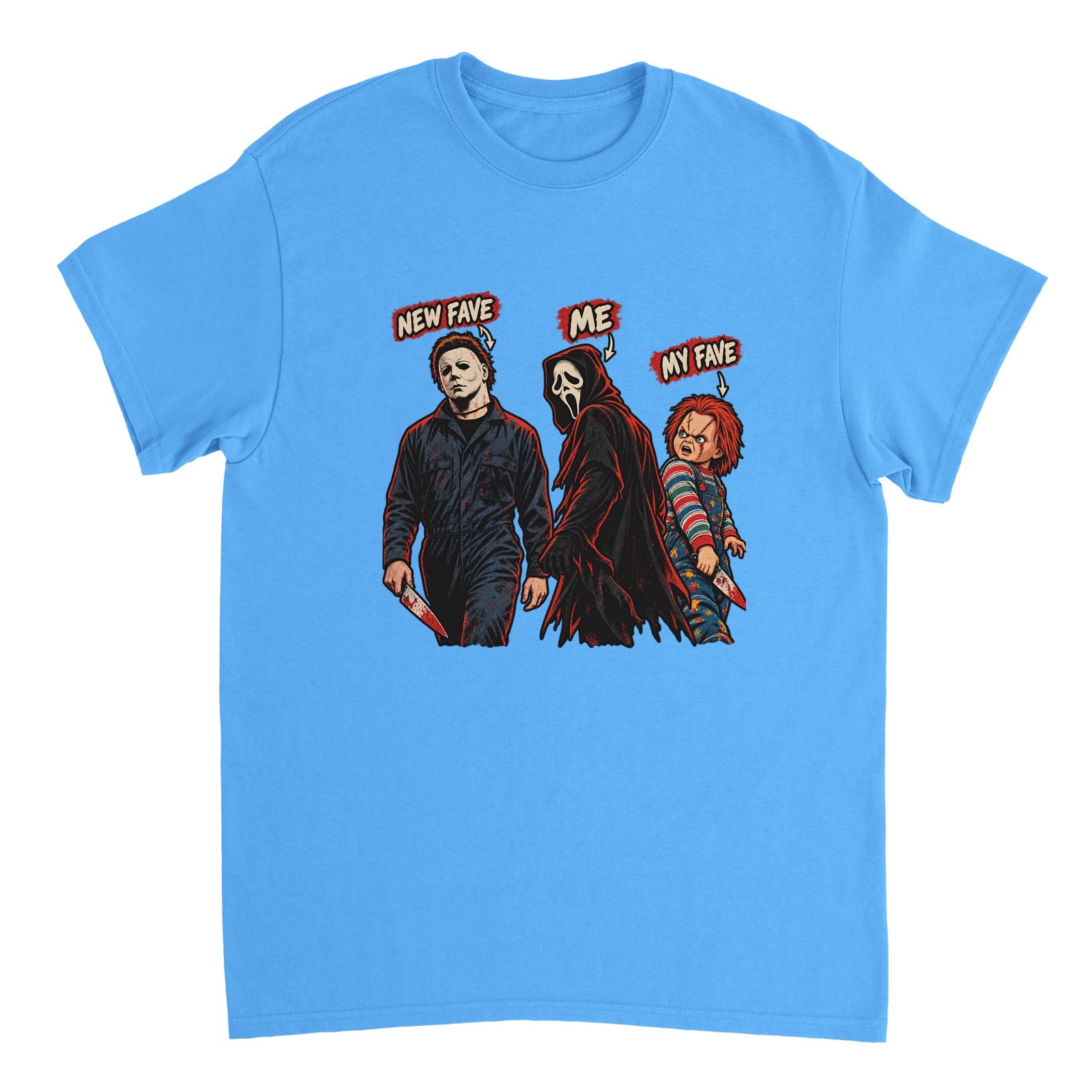 Michael Myers Ghostface Chucky Shirt – Funny Halloween Horror Villains T-Shirt 7 e61a4e0c-5711-43a1-941e-3a95dd107a78