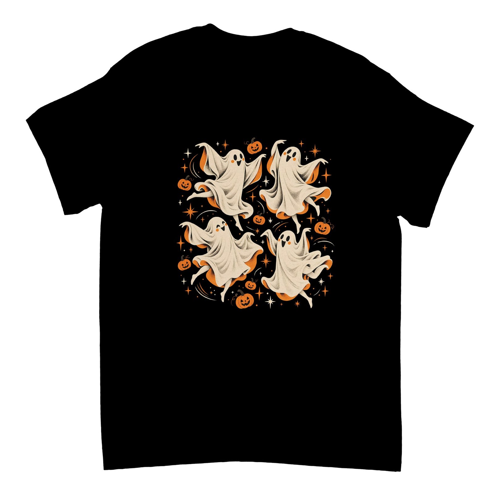 Dancing Ghosts Halloween Shirt – Cute Spooky Ghosts & Pumpkins Graphic T-Shirt 2 e6d4a829-fb5f-42ea-ac89-ba388dd9d52d