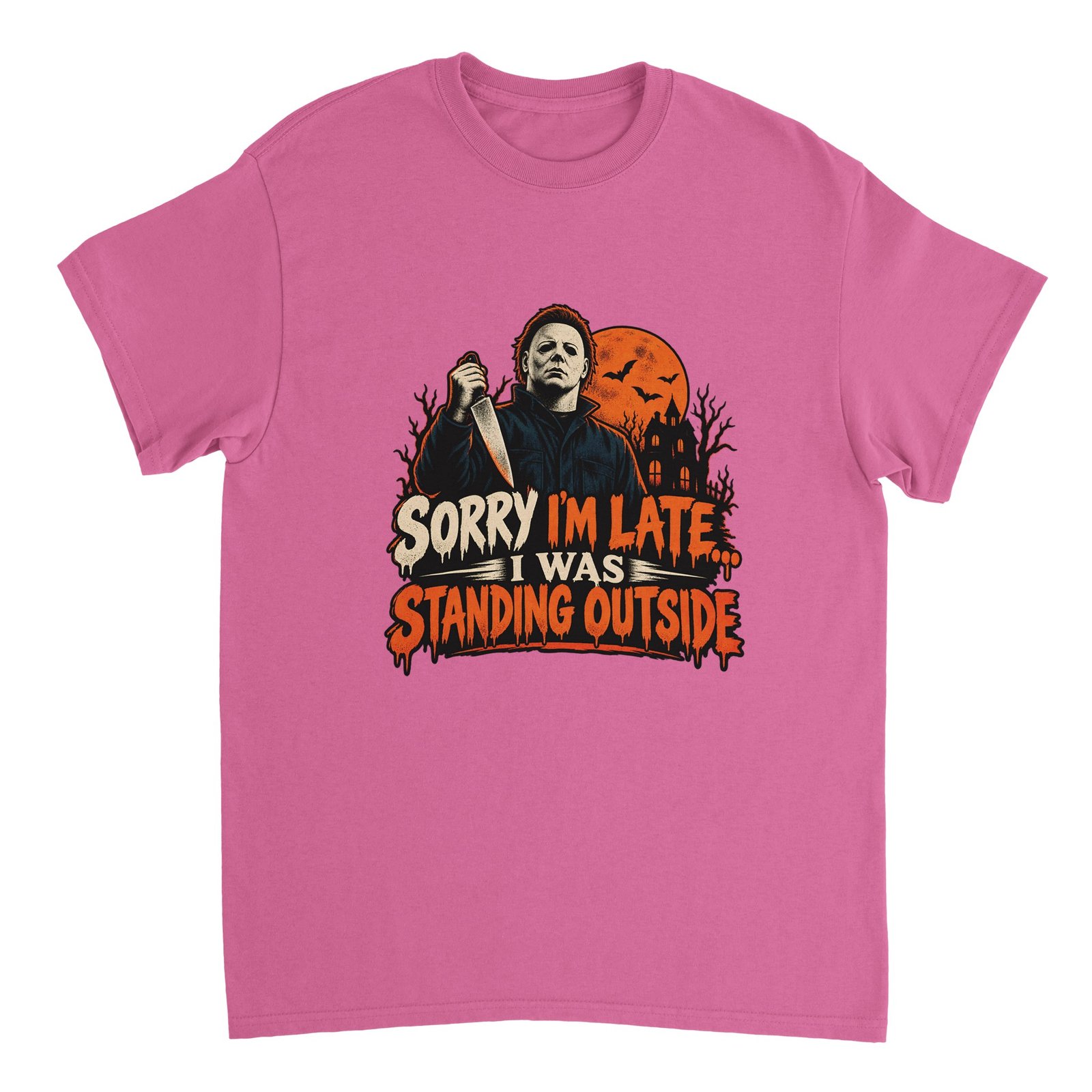 Funny Slasher Shirt - Sorry I'm Late I Was Standing Outside Halloween Tee | Heavyweight Unisex 8 ebb91240-c66a-419b-9b2e-c3055bb8e291