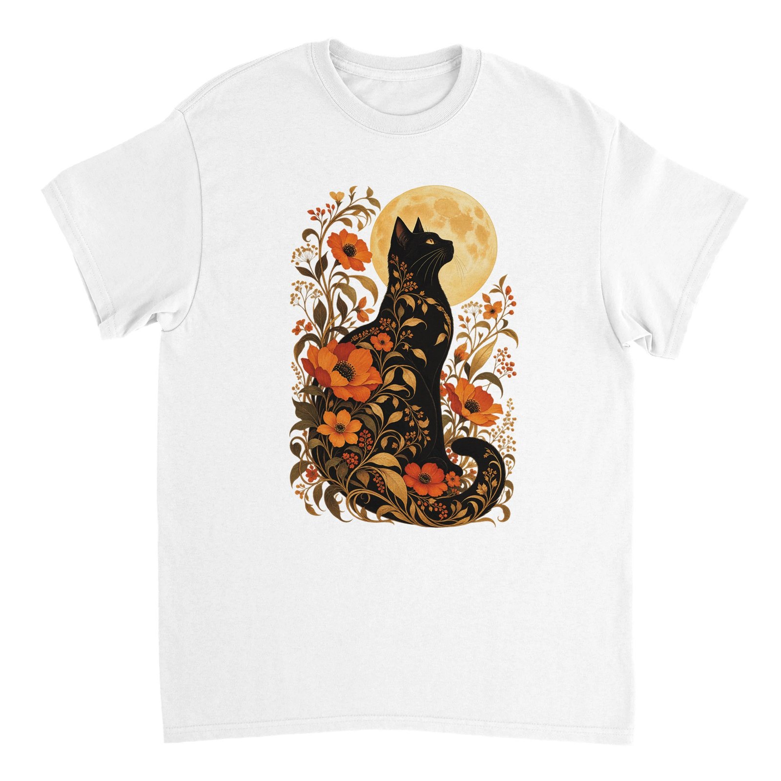 Black Cat Full Moon Shirt – Gothic Floral Cat & Autumn Moon Halloween T-Shirt 3 ec60992b-6fd4-491f-8701-151e920e7359