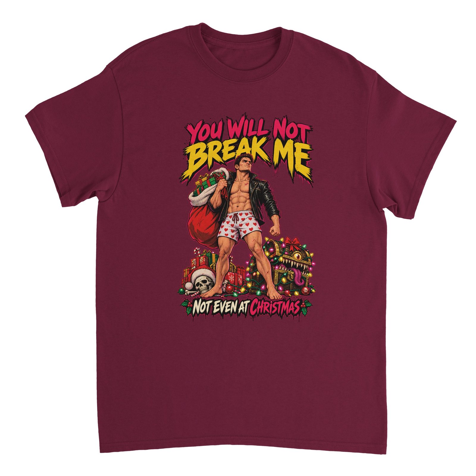 Dungeon Crawler Carl Shirt - You Will Not Break Me, Not Even at Christmas Heavyweight Tee 8 edc01a54-4139-4782-a3f1-513200b40c96