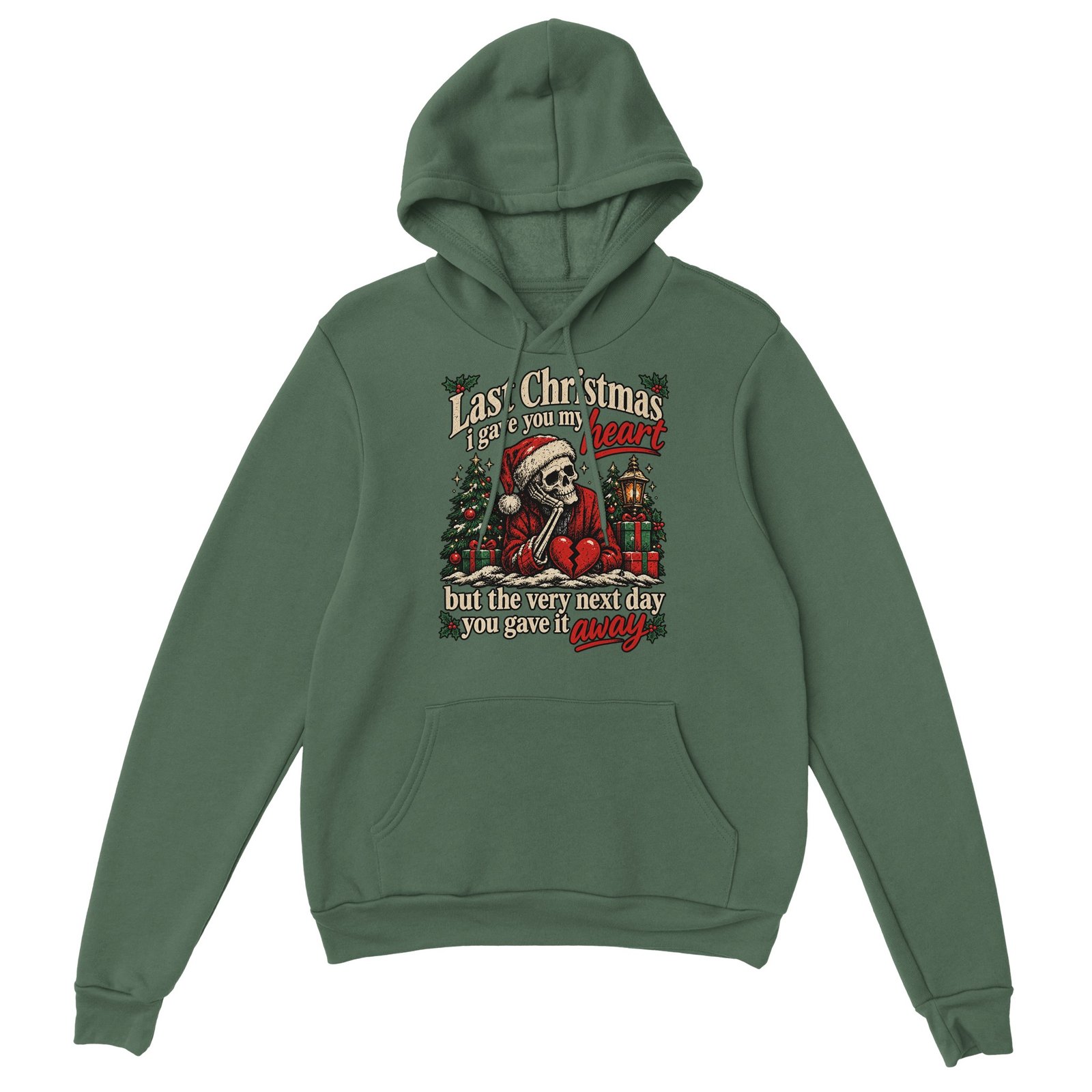 Skeleton Christmas Hoodie - Santa Hat Skeleton with Broken Heart 8 f8c4a2d9-8b6f-4d25-8823-cc2b1b0d73b7