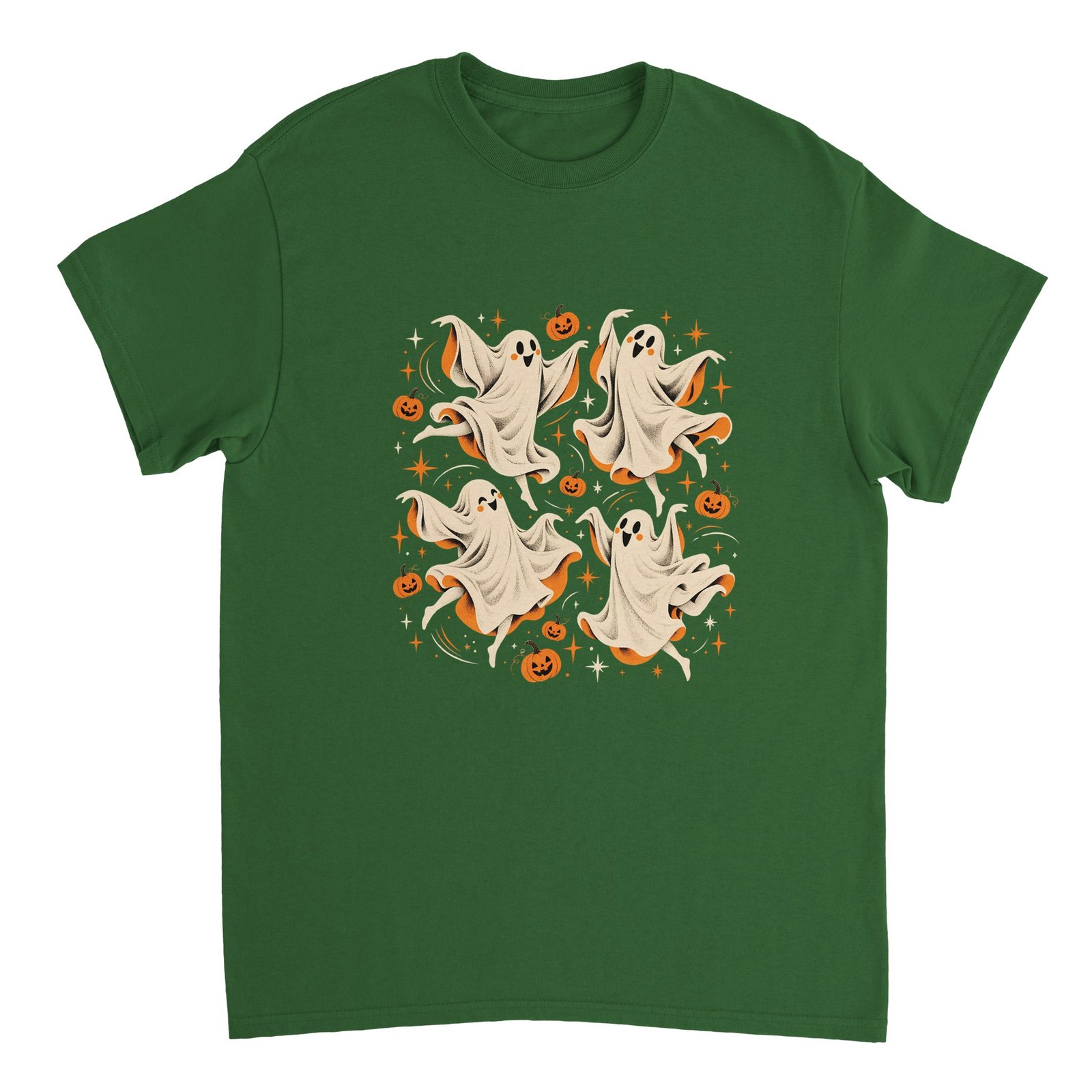 Dancing Ghosts Halloween Shirt – Cute Spooky Ghosts & Pumpkins Graphic T-Shirt 11 f9aaf176-b205-4c48-9e79-8d3764a9535c